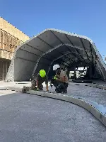 Aeroporto di Catania-Fontanarossa: realizzazione del “piccolo terminal” allestito da parte del personale logistico dell’Aeronautica militare